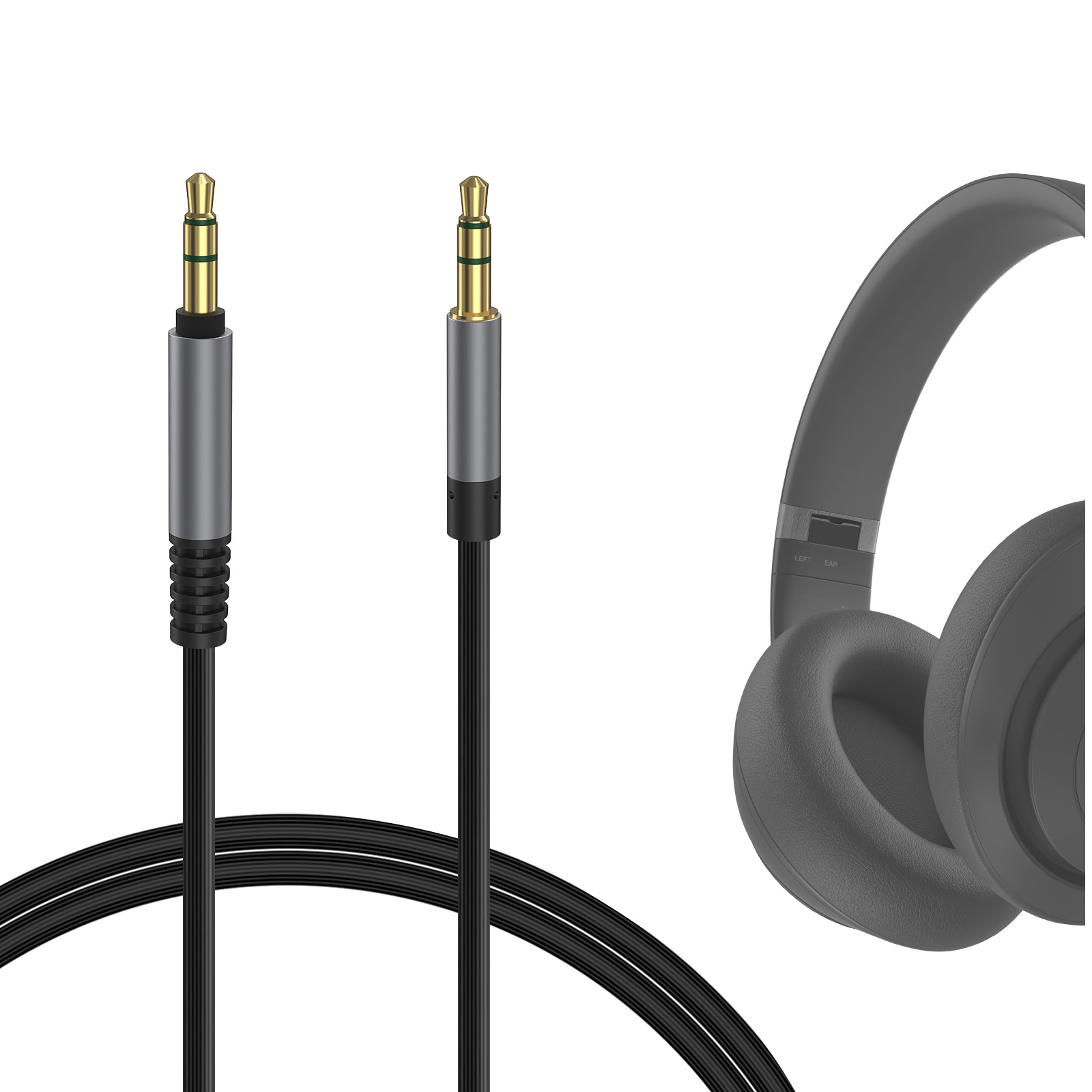 Beats Headphone Solo 4 - Аудиокабель Geekria 1/8 дюйма (3,5 мм)