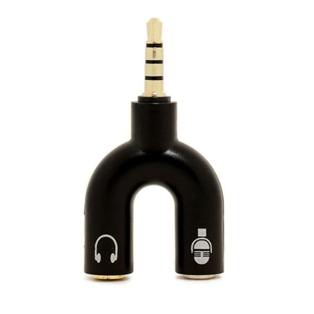 1 шт., двойной адаптер U-типа  – обзор и цена Earphone Splitter Jack